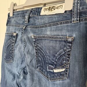 Vintage Taverniti Low Rise Flare Medium Blue Denim Manon Jeans